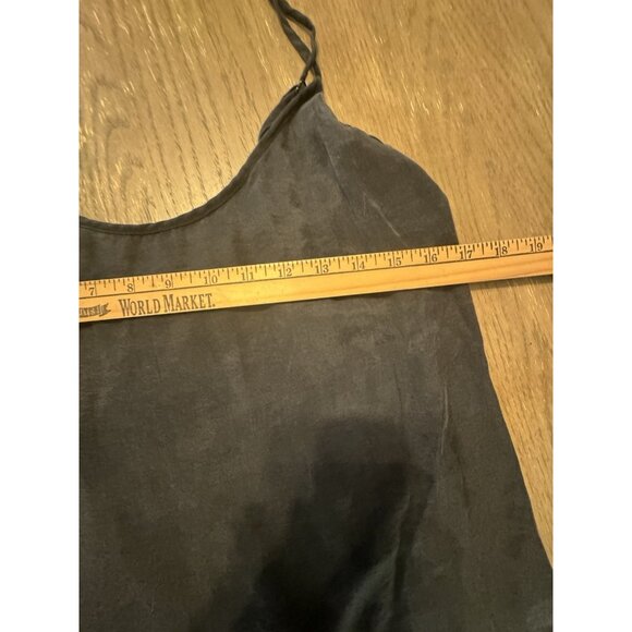 Zara Women Large Fillsens Black Strappy Midi Maxi Slip Dress Slit Glam Party - Picture 6 of 11